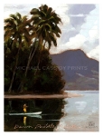 Dawn Paddler At Raiatea