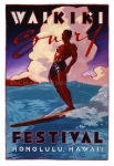 Waikiki Surf  Festival Surfing Poster