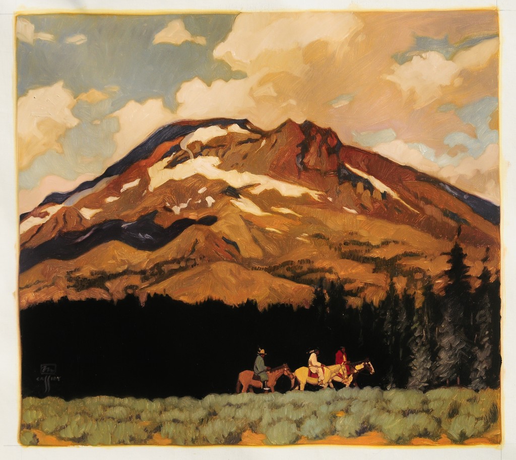 Nez Perce in The Cascade Range 36"x40"